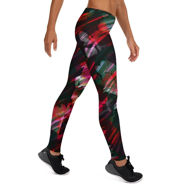 65 MCMLXV Women's Paintbrush Floral Print Leggings - 65mcmlxv