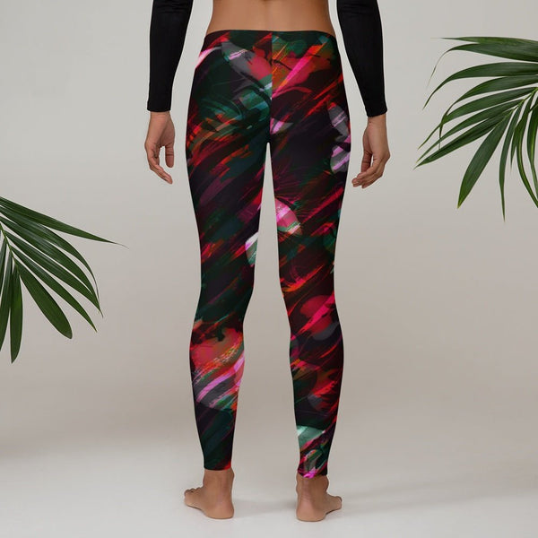65 MCMLXV Women's Paintbrush Floral Print Leggings - 65mcmlxv
