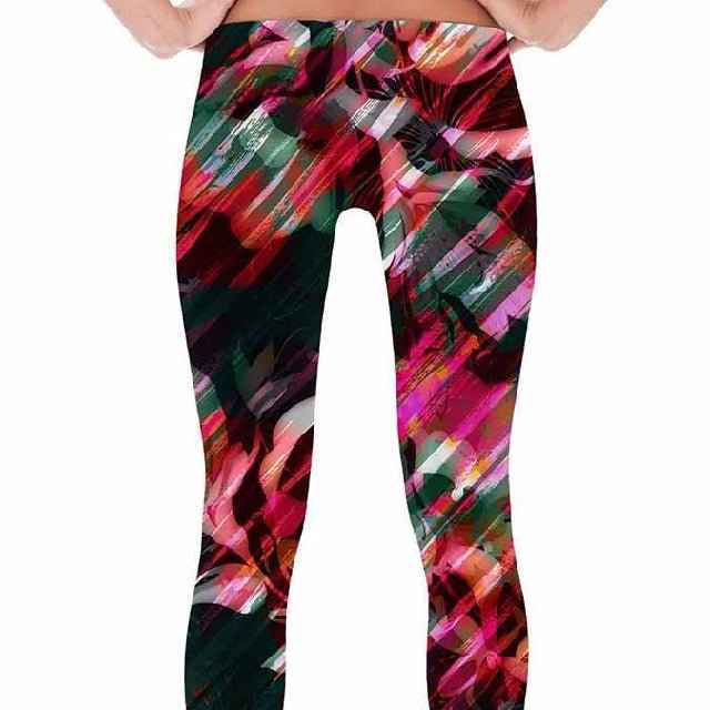 65 MCMLXV Women's Paintbrush Floral Print Leggings