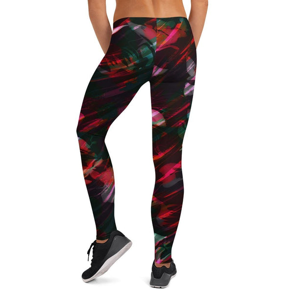 65 MCMLXV Women's Paintbrush Floral Print Leggings - 65mcmlxv