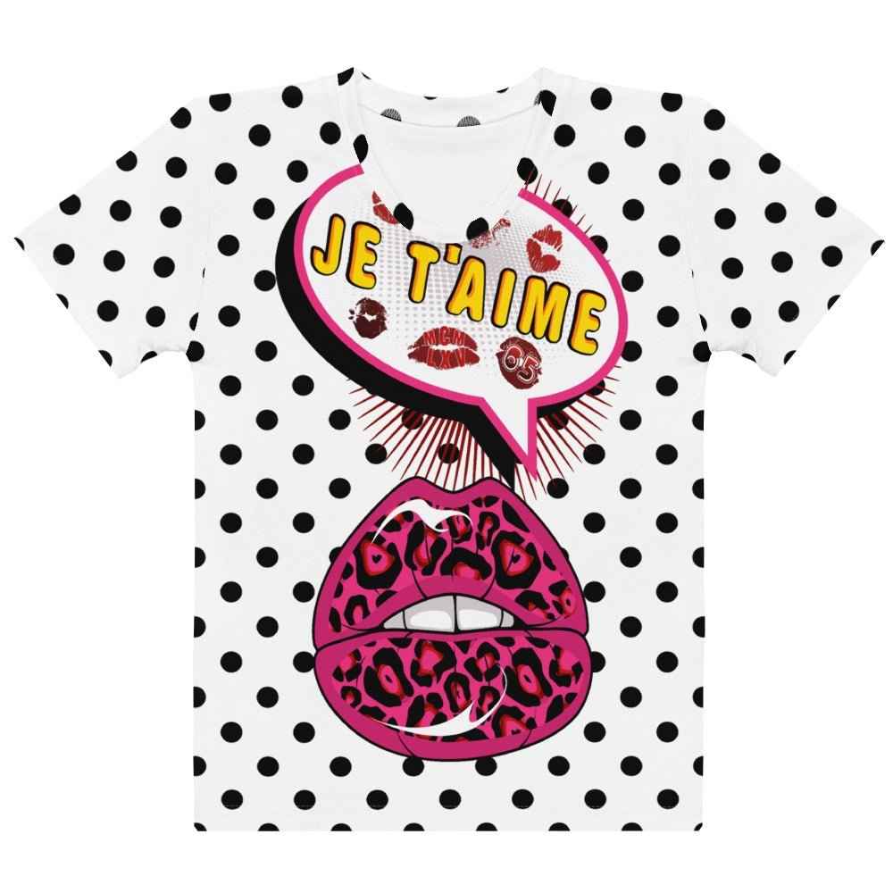 65 MCMLXV Women's Pop Art Love Print T-Shirt