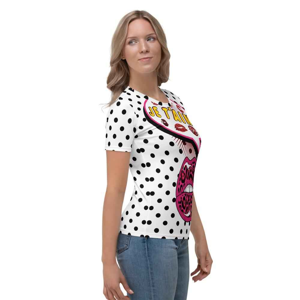 65 MCMLXV Women's Pop Art Love Print T-Shirt