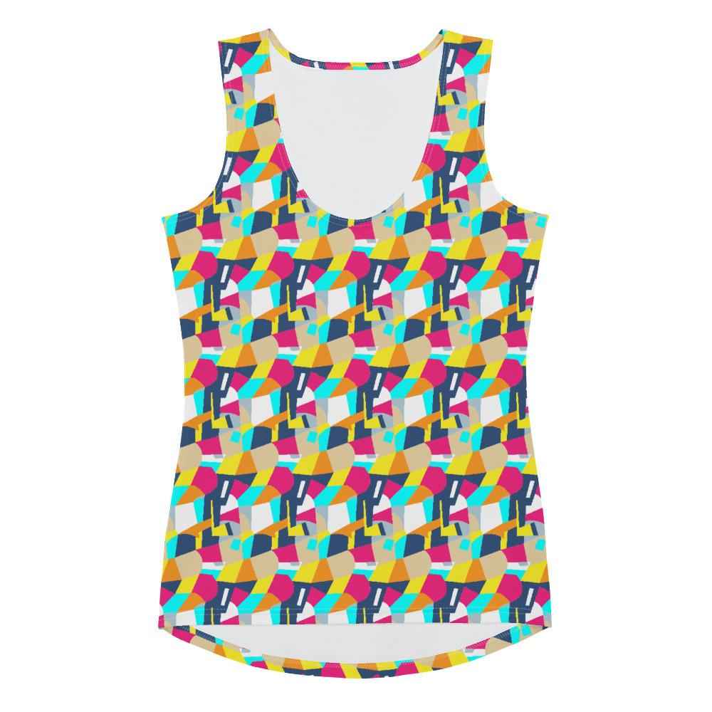 65 MCMLXV Women's Retro Color-Block Print Tank Top