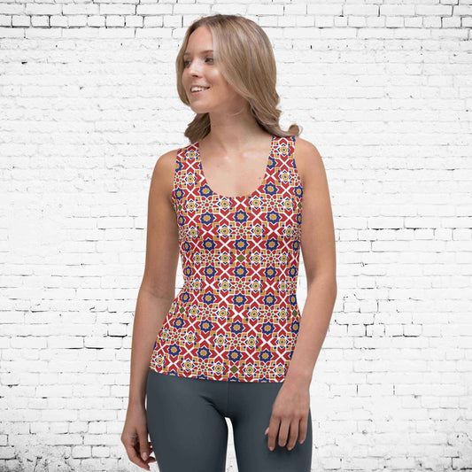 65 MCMLXV Women's Star Mosaic Print Tank Top