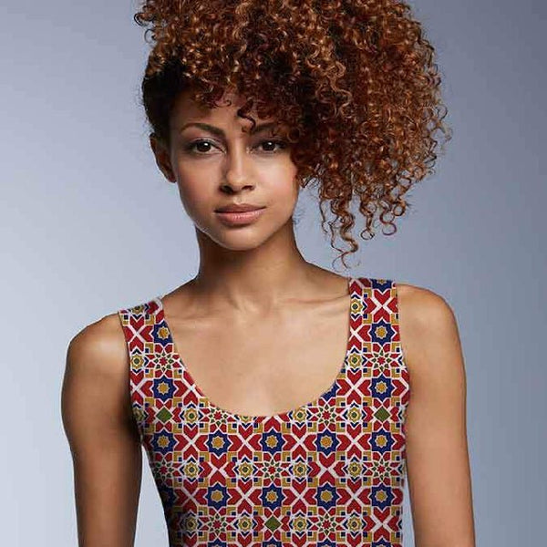 65 MCMLXV Women's Star Mosaic Print Tank Top - 65mcmlxv