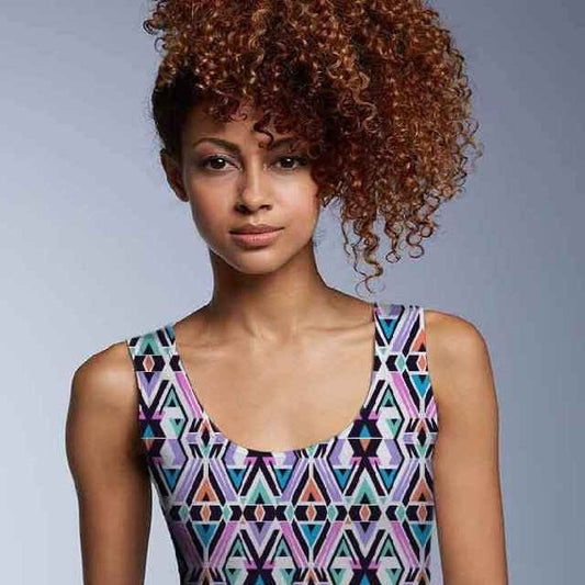 65 MCMLXV Women's Tribal Geometric Print Tank Top