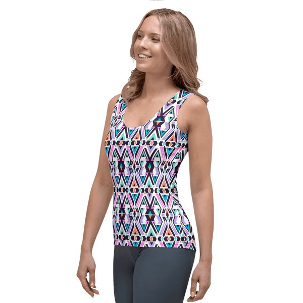 65 MCMLXV Women's Tribal Geometric Print Tank Top - 65mcmlxv
