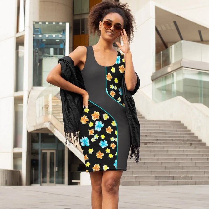 65 MCMLXV Women's Watercolor Floral S Print Dress - 65mcmlxv