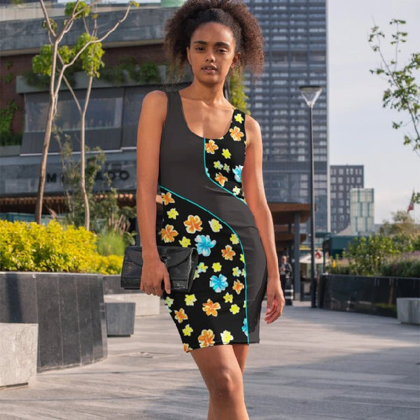 65 MCMLXV Women's Watercolor Floral S Print Dress - 65mcmlxv