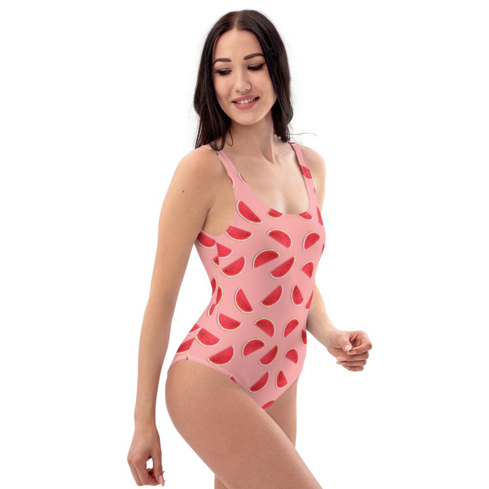 65 MCMLXV Women's Watermelon Toss Print 1 Piece Swimsuit - 65mcmlxv