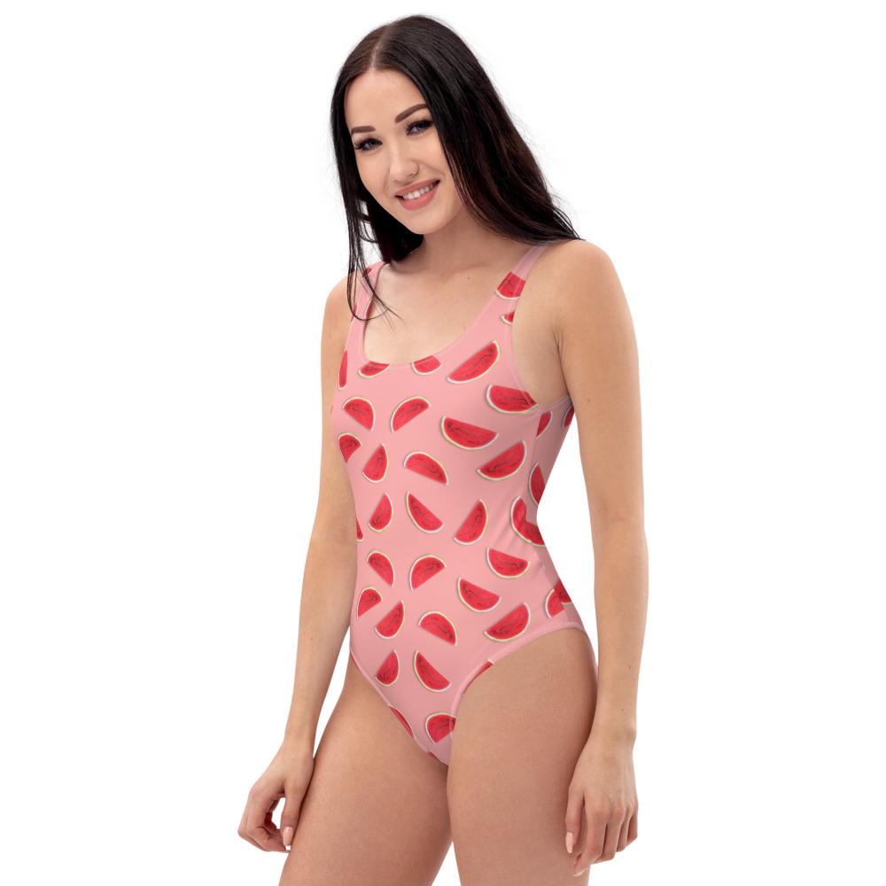 65 MCMLXV Women's Watermelon Toss Print 1 Piece Swimsuit - 65mcmlxv