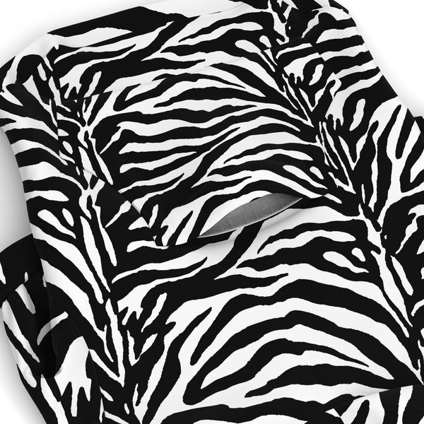 65 MCMLXV Zebra Print Dog Zip Hoodie - 65mcmlxv
