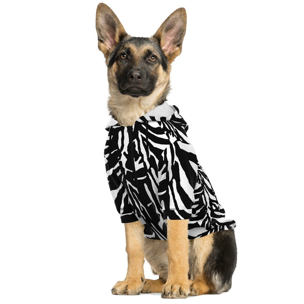 65 MCMLXV Zebra Print Dog Zip Hoodie - 65mcmlxv