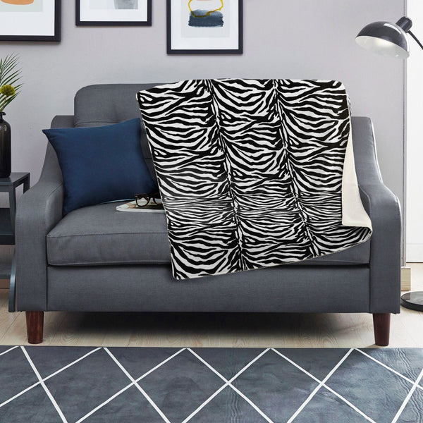 65 MCMLXV Zebra Print Microfleece Blanket - 65mcmlxv