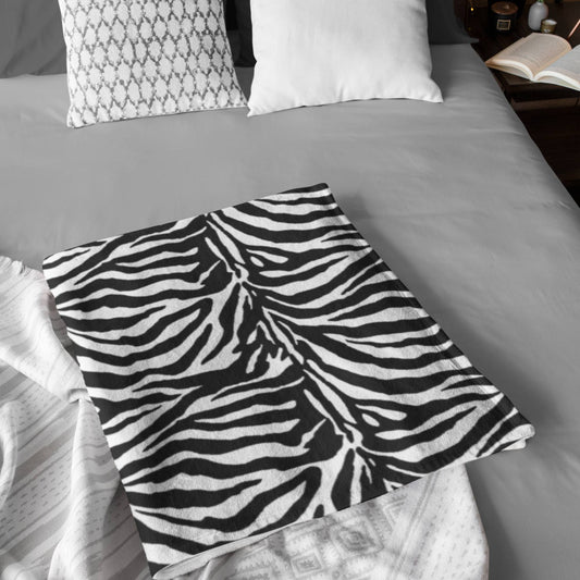 65 MCMLXV Zebra Print Microfleece Blanket - 65mcmlxv