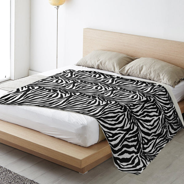 65 MCMLXV Zebra Print Microfleece Blanket - 65mcmlxv