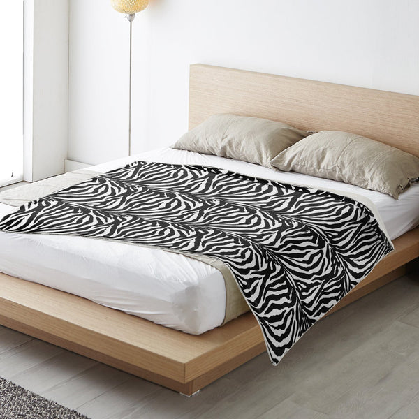 65 MCMLXV Zebra Print Microfleece Blanket - 65mcmlxv