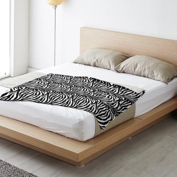 65 MCMLXV Zebra Print Microfleece Blanket - 65mcmlxv