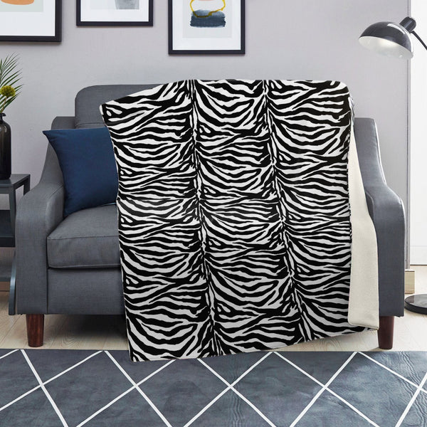 65 MCMLXV Zebra Print Microfleece Blanket - 65mcmlxv