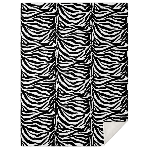 65 MCMLXV Zebra Print Microfleece Blanket - 65mcmlxv