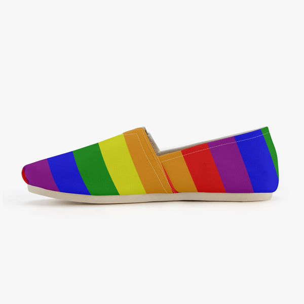 65 MCMLXV Unisex LGBT Gay Pride Rainbow Flag Print Canvas Shoes