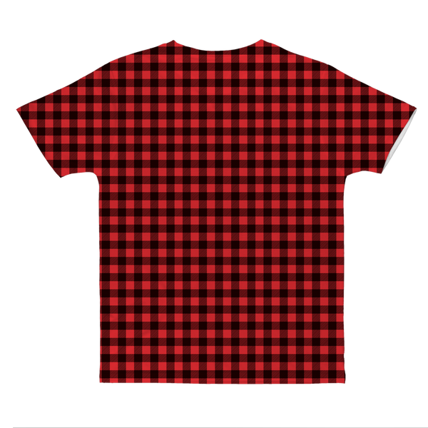 65 MCMLXV Unisex Red Buffalo Plaid Print T-Shirt