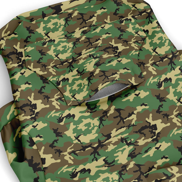 65 MCMLXV Military Camouflage Dog Zip Hoodie-Athletic Dog Zip-Up Hoodie - AOP-65mcmlxv