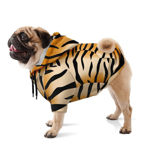 65 MCMLXV Tiger Print Dog Zip Hoodie-Athletic Dog Zip-Up Hoodie - AOP-65mcmlxv