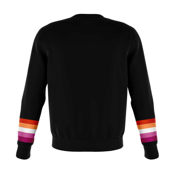 Athletic Sweatshirt - AOP - 65 MCMLXV Women's LGBT Lesbian Pride Sunset Flag Stars Print Sweatshirt