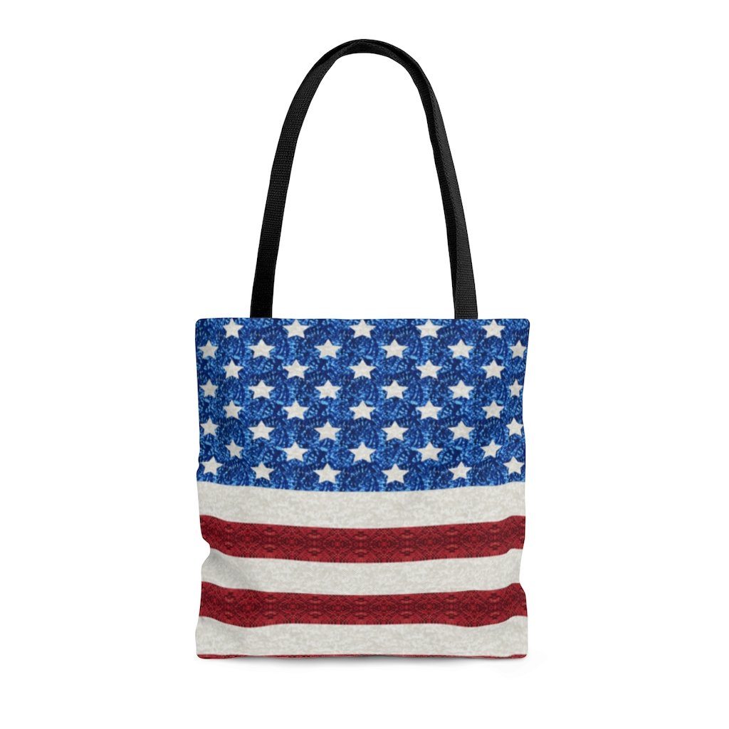 Bags - 65 MCMLXV Americana USA Flag Print Tote Bag