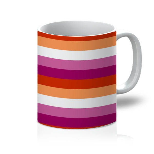 Coffee Mug - 65 MCMLXV LGBT Lesbian Pride Sunset Flag 11oz Mug