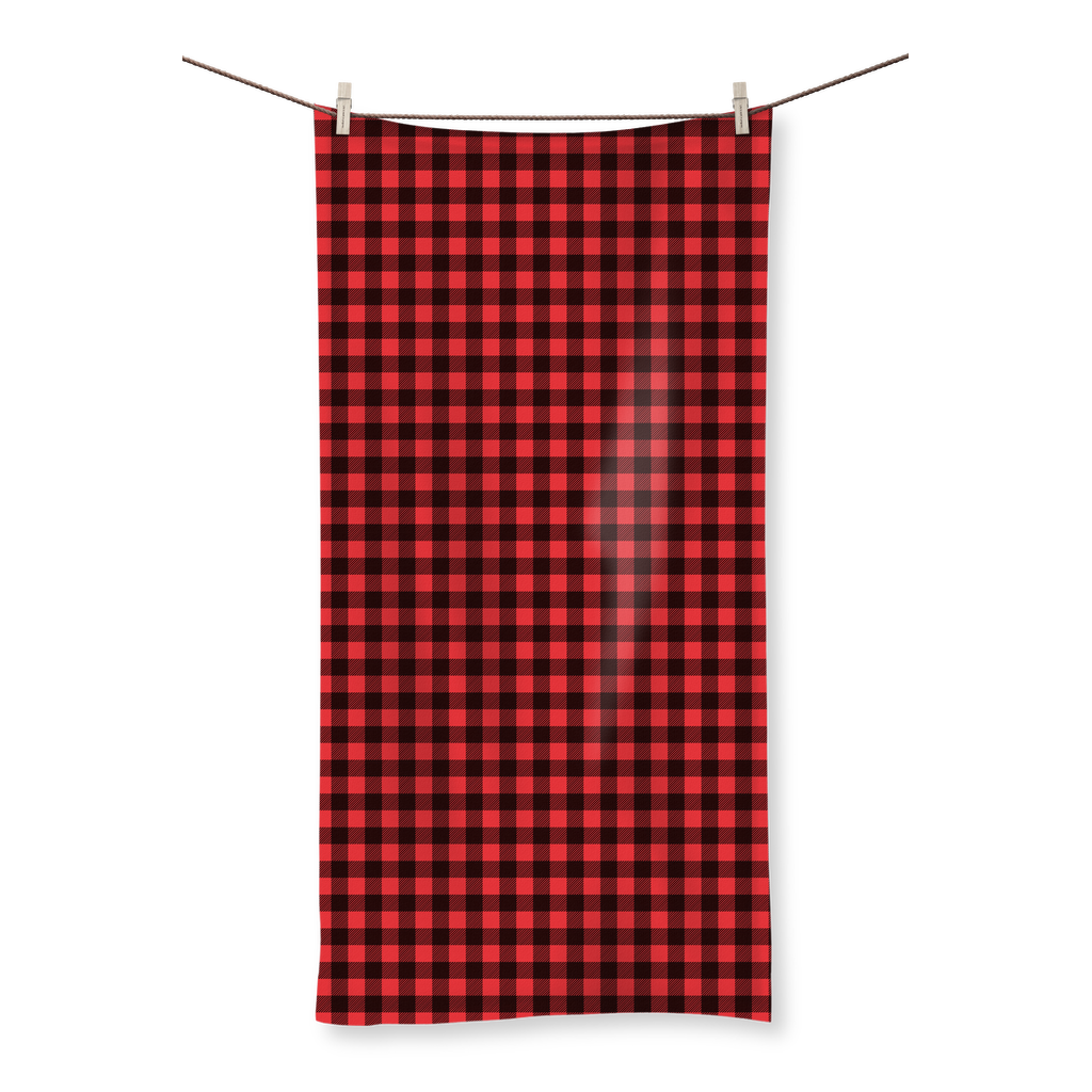 65 MCMLXV Red Buffalo Plaid Print Towel Available In 4 Sizes