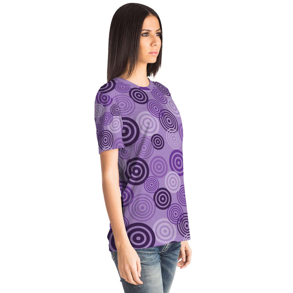 65 MCMLXV Unisex Cosplay Purple Target Practice Hawkeye Inspired Print T-Shirt