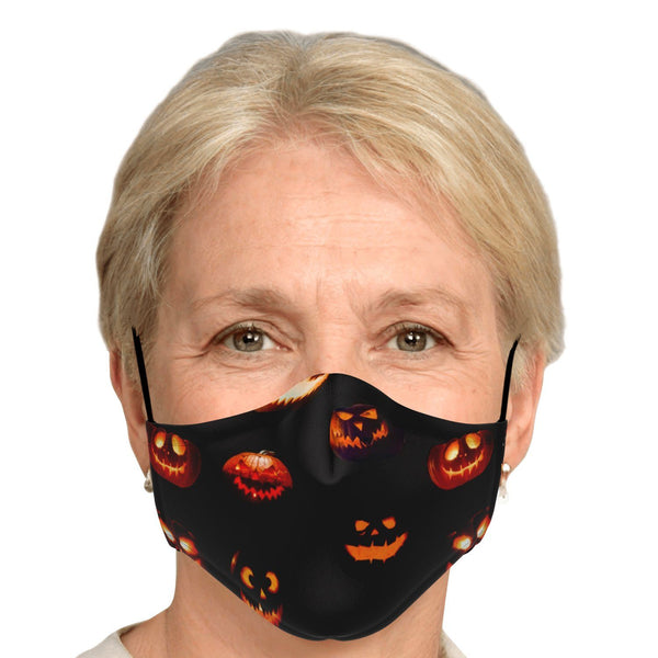 65 MCMLXV Unisex Halloween Jack-O-Lanterns Print Face Mask-Fashion Face Mask - AOP-65mcmlxv