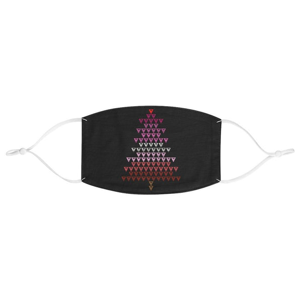 65 MCMLXV LGBT Lesbian Pride Flag Christmas Tree Print Face Mask-Fashion Face Mask - AOP-65mcmlxv