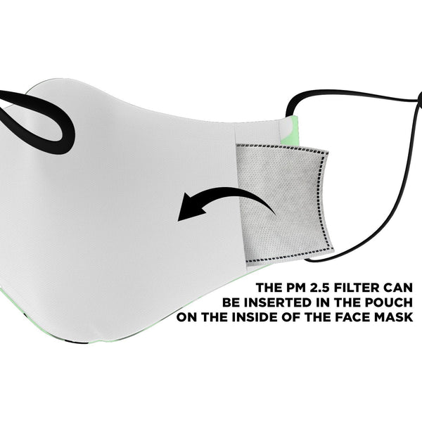65 MCMLXV Unisex Lime Camouflage Print Face Mask-Fashion Face Mask - AOP-65mcmlxv