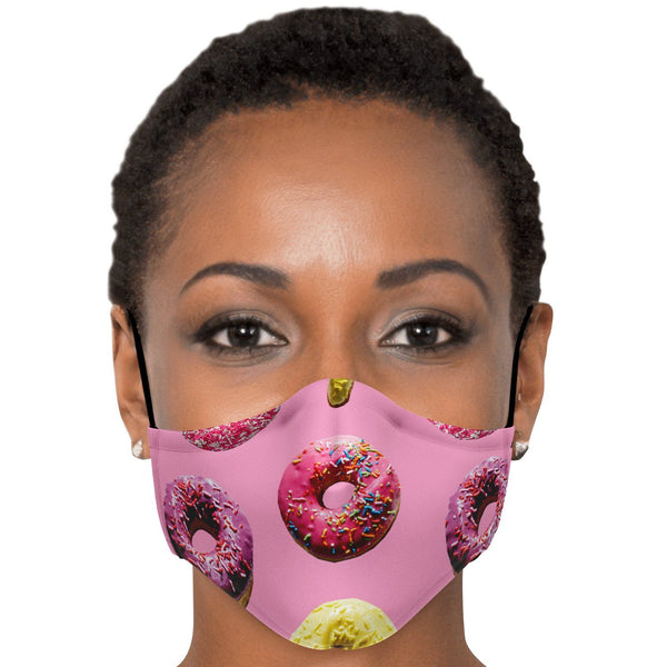 65 MCMLXV Unisex Doughnut Toss Print Face Mask-Fashion Face Mask - AOP-65mcmlxv