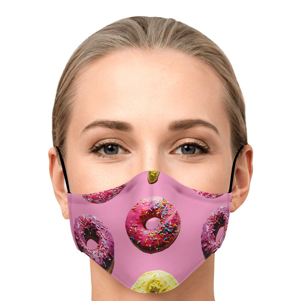 65 MCMLXV Unisex Doughnut Toss Print Face Mask-Fashion Face Mask - AOP-65mcmlxv