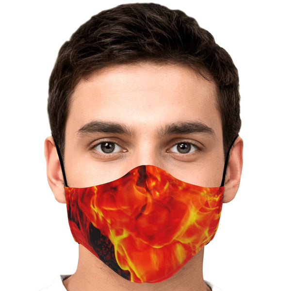 65 MCMLXV Unisex Flame On! Print Face Mask-Fashion Face Mask - AOP-65mcmlxv