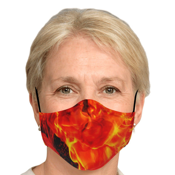 65 MCMLXV Unisex Flame On! Print Face Mask-Fashion Face Mask - AOP-65mcmlxv