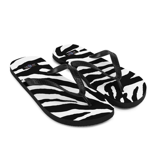 Flip Flops - 65 MCMLXV Unisex Zebra Animal Print Flip-Flops