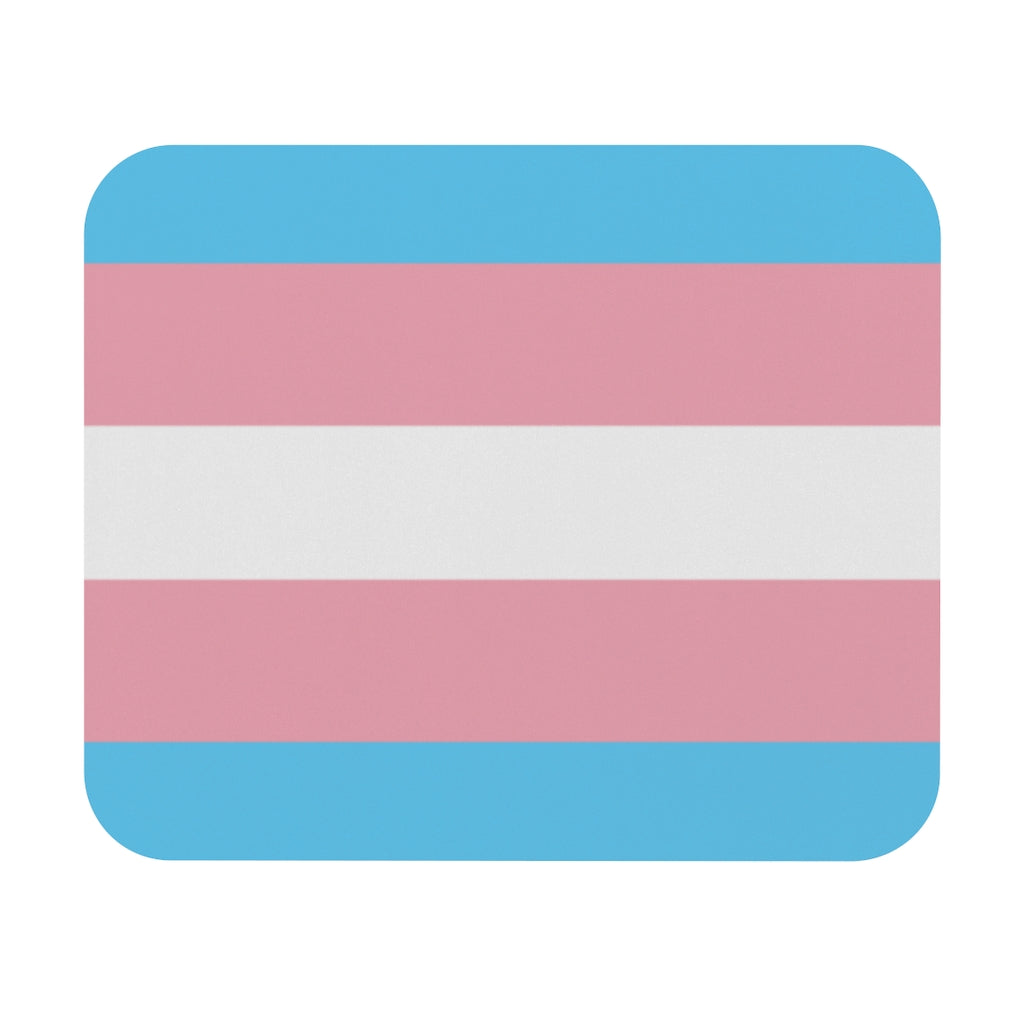 Home Decor - 65 MCMLXV LGBT Transgender Pride Flag Print Mouse Pad (Rectangle)