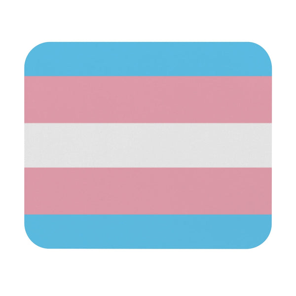 Home Decor - 65 MCMLXV LGBT Transgender Pride Flag Print Mouse Pad (Rectangle)