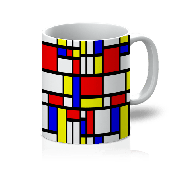 Homeware - 65 MCMLXV Mondrian Color Block 11oz Ceramic Coffee Mug
