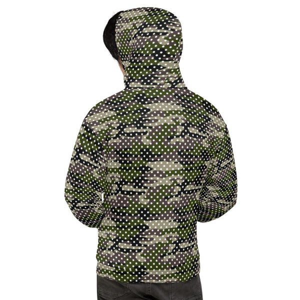 65 MCMLXV Men's Camouflage & Polka Dot Print Fleece Hoodie-Hoody-65mcmlxv