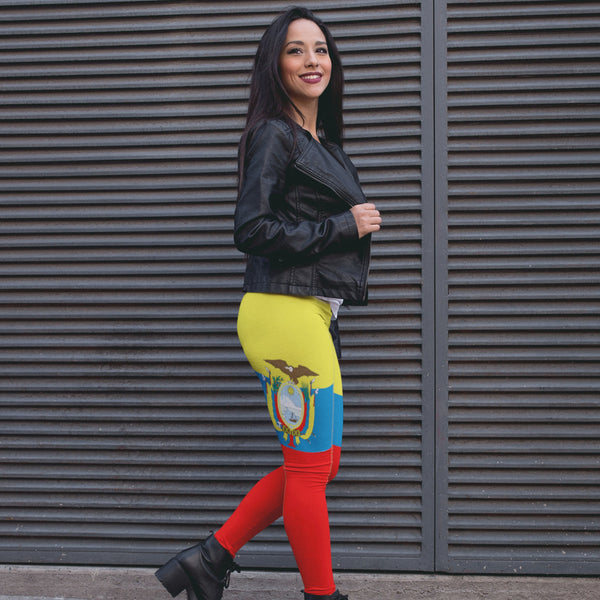 Leggings - 65 MCMLXV Women's Ecuador Flag Print Leggings