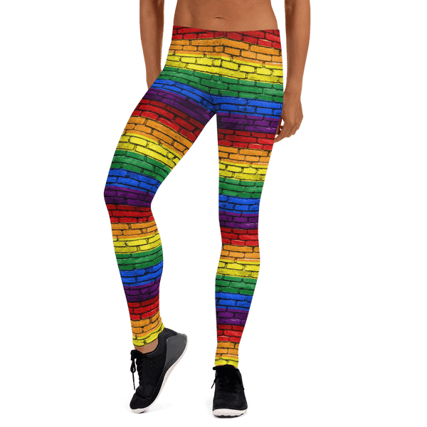 65 MCMLXV Women's LGBT Pride Rainbow Print Leggings-Leggings-65mcmlxv