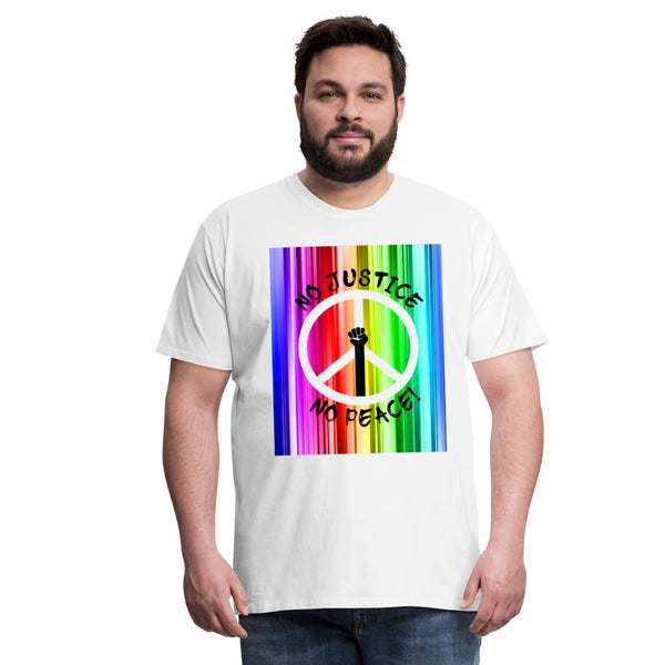65 MCMLXV Men's No Justice No Peace Graphic T-Shirt-Men's Premium T-Shirt-65mcmlxv