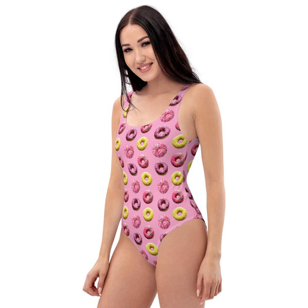 65 MCMLXV Women's Doughnut Toss Print 1 Piece Swimsuit-One-Piece Swimsuit - AOP-65mcmlxv