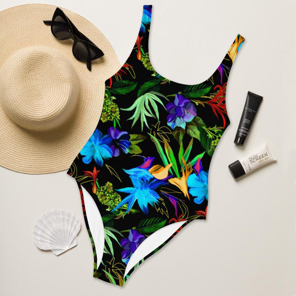 65 MCMLXV Women's Exotic Tropical Print One-Piece Swimsuit-One-Piece Swimsuit - AOP-65mcmlxv